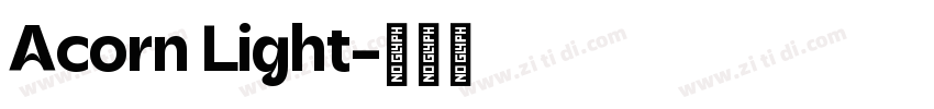 Acorn Light字体转换